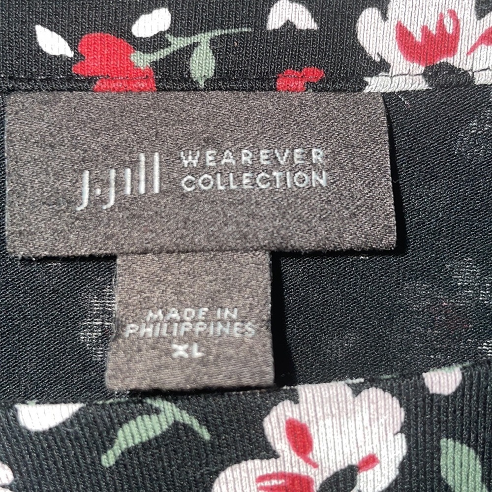 J. Jill Wearever Collection Rayon Shirt Blouse Travel Traveler Comfort Size XL - Picture 3 of 5